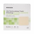 Mckesson Lite Silicone Gel Adhesive without Border Thin Silicone Foam Dressing, 6x6 Inch 4894